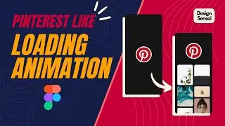 Pinterest app Loading View Animation in figma