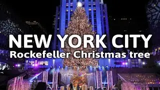 [4K]🇺🇸 New York Christmas Walking tour – Rockefeller Center Christmas Tree 🎅🎄