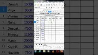 create salary sheet in calc 