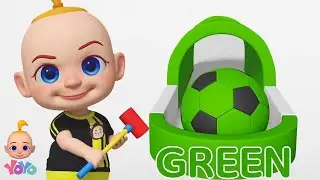 Pelota De Futbol Minigolf Canción De Colores Para Niños Y Vídeos De Aprendizaje