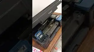 How to refill ink in Canon inkjet printer #tech #shorts