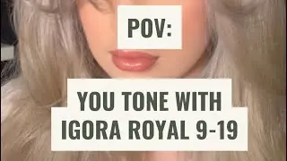 How to tone our orange hair using Igora Royal Cool Tones 9-19