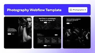 Photography Website Template | Photographer X - BRIX Templates