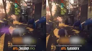 Ryzen 5 5600X vs  Ryzen 5 3600 тест в играх