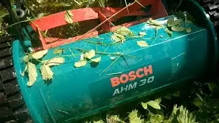Bosch AHM 30 Тестирование и Отзыв на механическую газонокосилку Бош