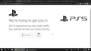 PLAYSTATION 5 website is under strain with launch of new Playstation 5!