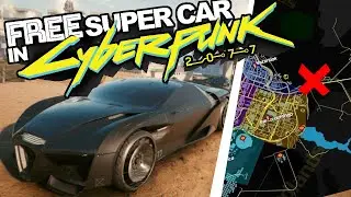 Cyberpunk 2077: Where to find a FREE 'Caliburn' Super Car! (Exact Location - Beginner Tutorial)