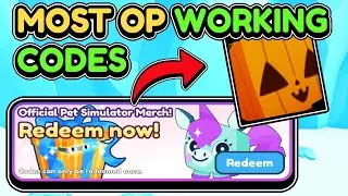 🎃*NEW HALLOWEEN UPDATE CODES* IN PET SIMULATOR X UPDATE! ROBLOX PET SIMULATOR X UPDATE CODES