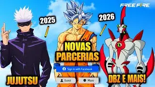 NEW FREE FIRE PARTNERSHIPS 2025 AND 2026 DRAGON BALL Z, BEN10 AND JUJUTSY KAISEN! FREE FIRE NEWS