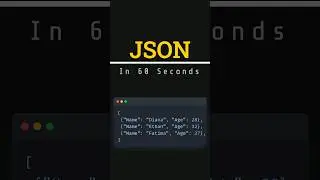 JSON in 60 Seconds - one of the most important data file formats to know #datasciencebasics #data