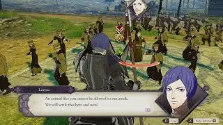Fire Emblem: Three Houses - Lorenz Vs Acheron At The Land Of Golden Deer Unique Dialogue