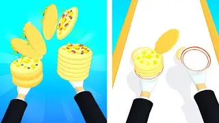 Pizza Shuffle - Couple Pizza Stack Run - All Levels iOS Android GamePlay