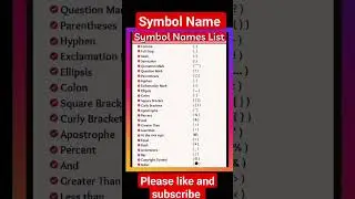 Name of keyboard Symbols in Mobile  and Computer( Hindi/English) Symbol Name List | 
