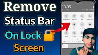 How To Remove Notification Bar In Lock Screen || Hide status bar on Lock screen in MIUI