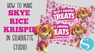 SILHOUETTE TUTORIAL:  CREATE A SKYE PAW PATROL RICE KRISPIE TREAT (PART 1)
