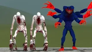 SCP-096 ULTIMATE VS NIGHTMARE HUGGY WUGGY!! Garry's Mod Sandbox