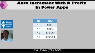 Auto increment with Prefix In Power Apps
