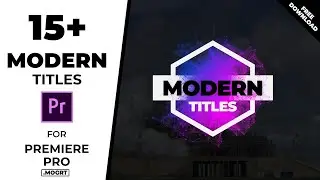 Free Modern Titles Pack | .MOGRT Templates | Premiere Pro