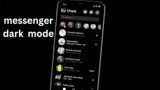 How to turn on dark in Messenger in iPhone | dark mode in messenger