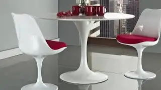 Modway Lippa Mid-Century Modern Upholstered Fabric Swivel Kitchen and Dining Room Chair in O Reviews