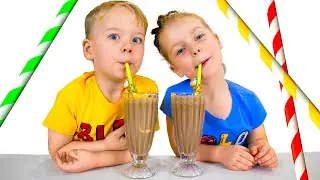 Ice Cream Milkshake challenge with Alex and Gaby