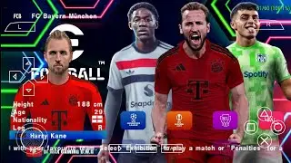 eFootball PES 2025 PPSSPP Update Clubs, Kits & Transfers 2025 Real Faces Camera PS5 Best Graphics HD