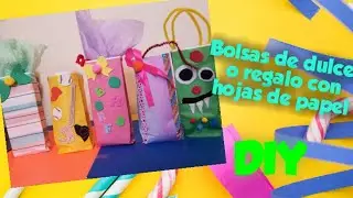 DIY. Bolsitas de dulces o de regalos con hojas de papel — Diario de Luz