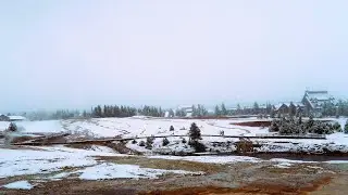 Yellowstone Winter Wonderland - Snow Day At Old Faithful