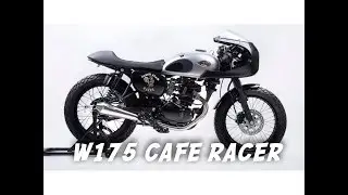 Custom Kawasaki W175 Cafe Racer with Bikini Fairing - Indonesia 