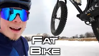 FAT BIKING ON THE FROZEN MILLPOND