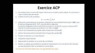 Exemple ACP01 12 : Exemple pratique sur l'ACP