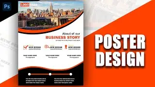 Business Poster Design in Photoshop Tutorial | 