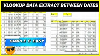 VLOOKUP All Records Between Dates in Excel | VLOOKUP Between Dates in Excel