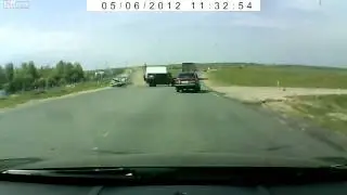 SUV rollover into oncoming traffic