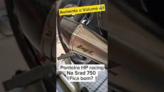Escapamento HP racing na Srad #motovlog #hpracing #srad #suzuki