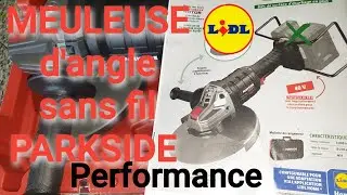 🇨🇵 Parkside performance Meuleuse d'angle sans fil 40V Brushless