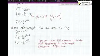 Matematik 3c - Kapitel 2 - 2.3 Derivatan av potensfunktioner