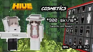 MCPE COSMETICS *900* SKINS WITH CUSTOM CAPES (works on hive)