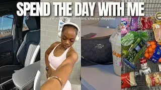 vlog: spend an off day with me, running errands, gym, coffee run + more