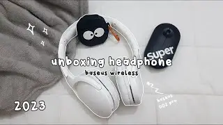 Unboxing Baseus D02 pro wireless headphone 2023 | aesthetic | Malaysia