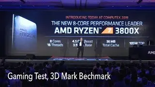 AMD Ryzen 3800x Introduced by Lisa Su at Computex 2019, Compared with Intel i9 9900k