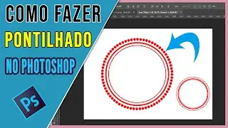 Como fazer circulo pontilhado no photoshop