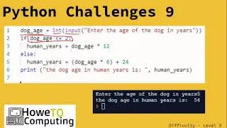 Python challenges level 3 challenge 9
