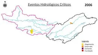 Eventos de Inuncação e Cheias  nas Bacias dos Rios PCJ e Paraíba do Sul (2003 a 2016)
