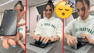 ASMR NEWMARTINA REMOVE HORRIBLE SCREEN PROTECTOR