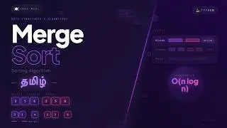 Merge Sort - Sorting Algorithm - Python - Data Structures & Algorithms - Tamil