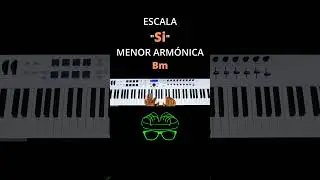 Escala Si Menor Armónica #piano #acordes #tutorial #teclado #armonia #escalamayor #musica
