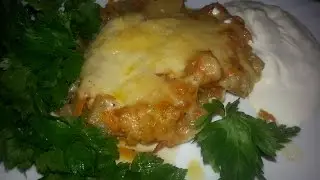 Овощная запеканка с патиссонами