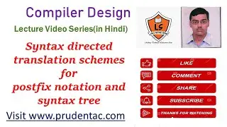 Syntax directed translation schemes for postfix notation and syntax tree