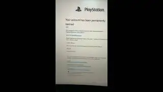 i got banned on playstation for no reason